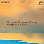 the album cover for Anders Miolin - Christmas Dreams on 13 Strings
