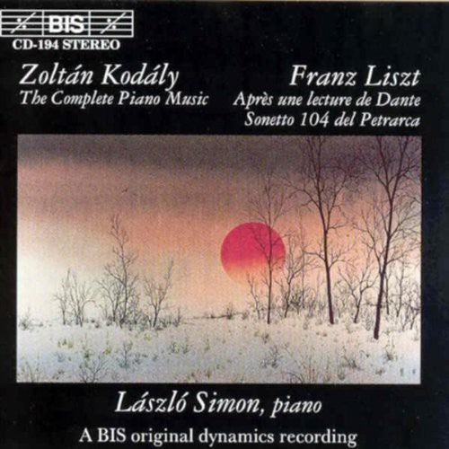 the album cover for Laszlo Simon - Marosszek Dances / Apres Un Lecture de Dante