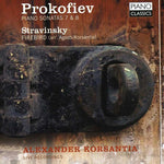 the album cover for Prokoviev / Stravinsky - Piano Sonatas / Firebird Transcription