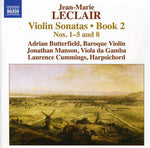the album cover for Laurence Cummings - Violin Sonatas: Book 2 - Nos 1-5 & 8