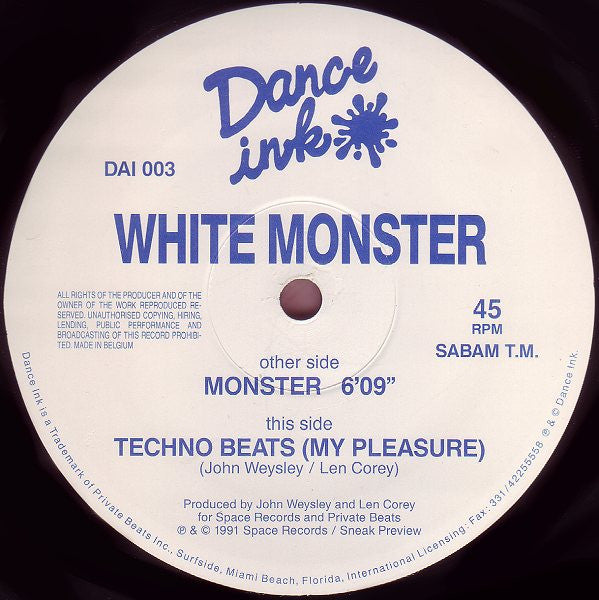 White Monster : Monster (12")