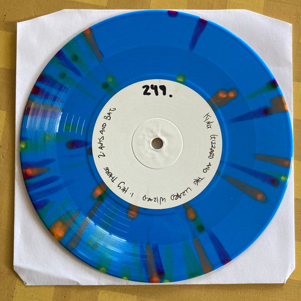 King Gizzard And The Lizard Wizard : Hey There / Ants And Bats (7", Single, Ltd, Num, Blu)