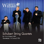 the album cover for Schubert / Wihan Quartet - String Quartets 12 & 15