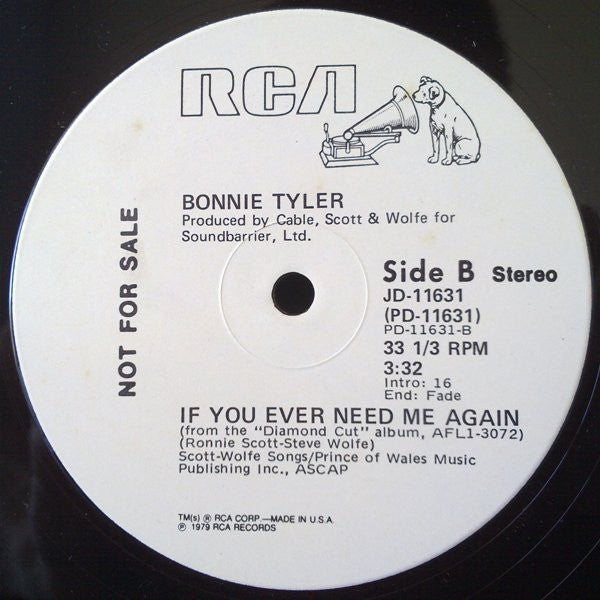 Bonnie Tyler : Married Men (12", Single, Promo)