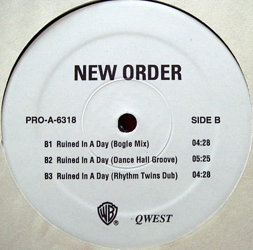 New Order : Ruined In A Day (12", Promo)