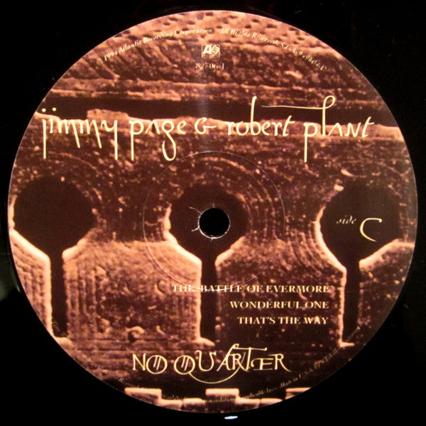 Jimmy Page, Robert Plant : No Quarter: Jimmy Page & Robert Plant Unledded (2xLP, Album)