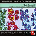 the album cover for Beethoven / Blumental / Vienna Symphony Orchestra - Piano Concerto 5