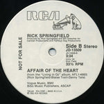 Rick Springfield : Affair Of The Heart (12", Single, Promo)