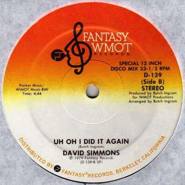 David Simmons (2) : Holdin' Back (12")