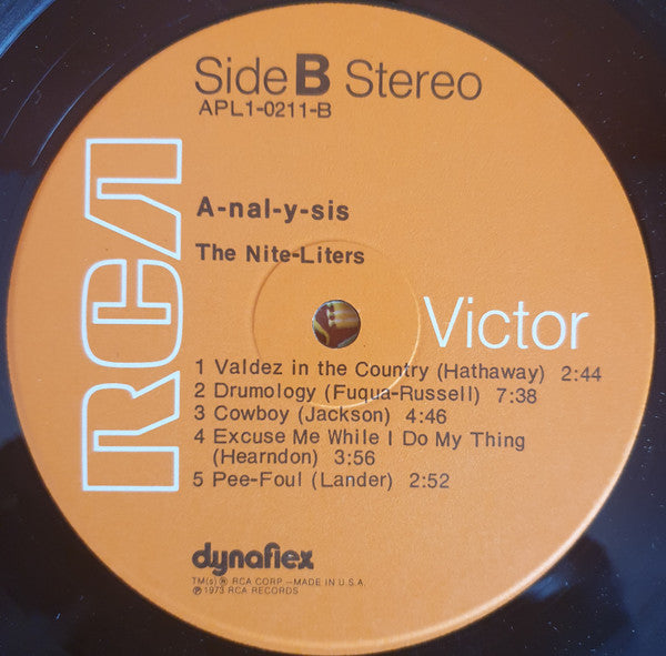 The Nite-Liters : A-Nal-Y-Sis (LP, Album, Ind)