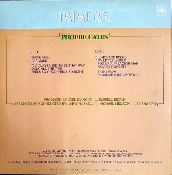 Phoebe Cates : Paradise (LP, Album)
