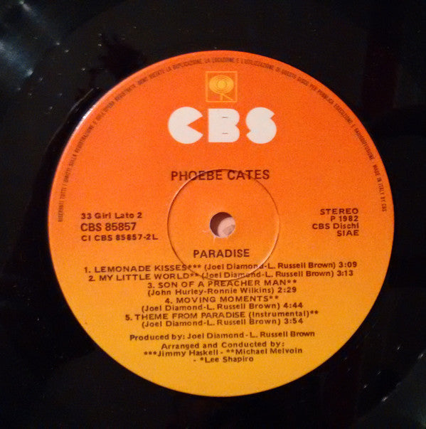 Phoebe Cates : Paradise (LP, Album)