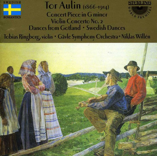the album cover for Aulin / Ringborg / Willen / Gavle So - Concert Piece for Violin & Orchestra Op 7