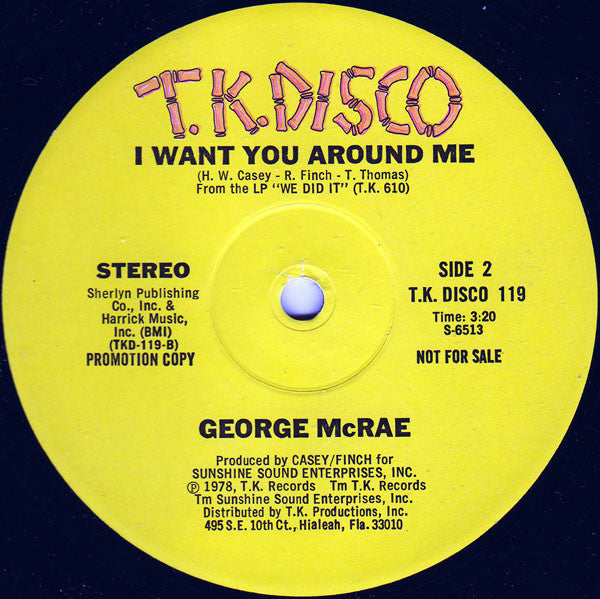 George McRae* : (You've Got) My Love, My Life, My Soul (12", Promo)