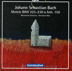 the album cover for Hermann Max - Motets BWV 225-230 & Anhang 159