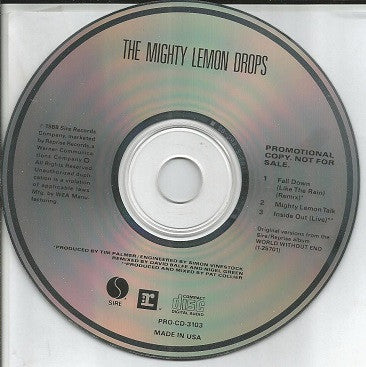 The Mighty Lemon Drops : Fall Down (Like The Rain) (CD, Single, Promo)