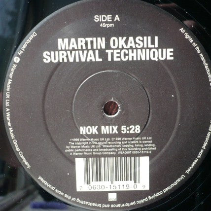 Martin Okasili : Survival Technique (12")
