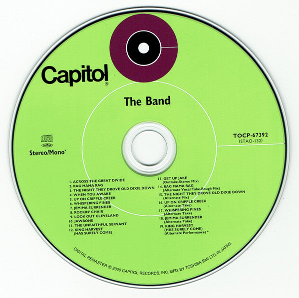 The Band : The Band (CD, Album, Ltd, RE, RM, Pap)