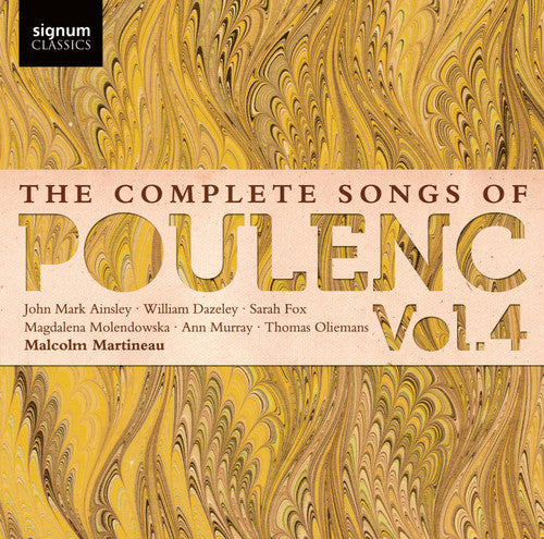 Malcolm Martineau - Canciones completas de Poulenc 4 (CD)