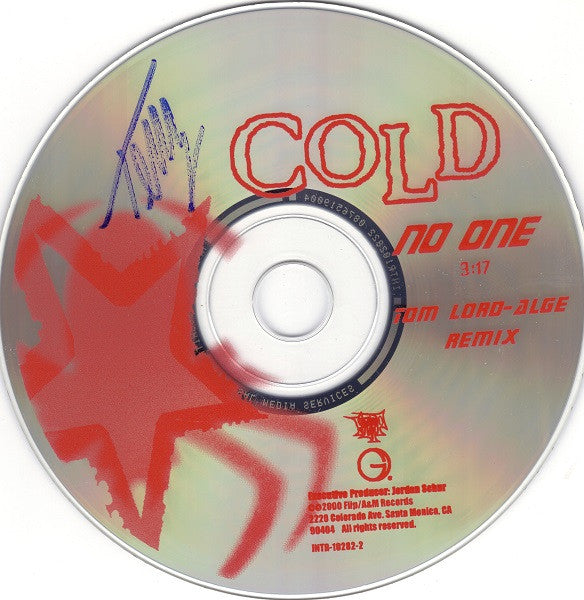 Cold (4) : No One (Tom Lord-Alge Remix) (CD, Single, Promo)