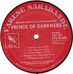 John Carpenter In Association With Alan Howarth : Prince Of Darkness (Original Motion Picture Soundtrack) (LP, Album)