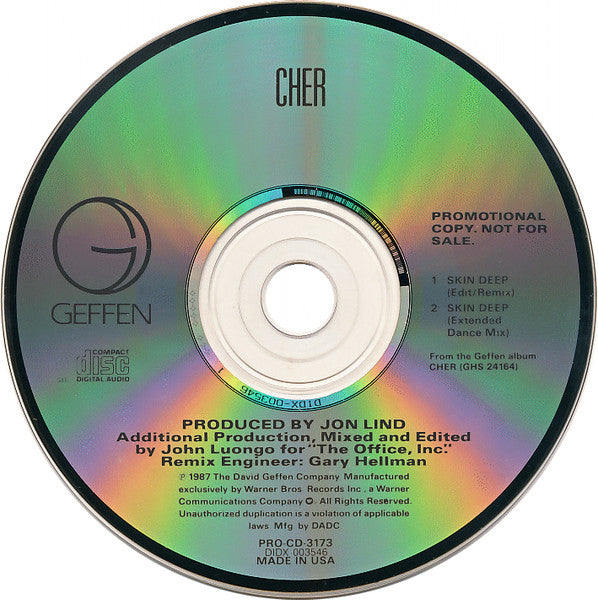 Cher : Skin Deep (CD, Maxi, Promo)