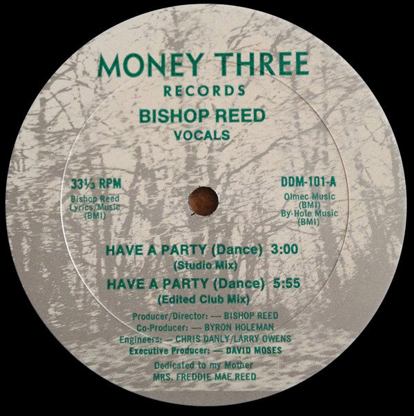 Bishop Reed : Have A Party (Dance) (12")