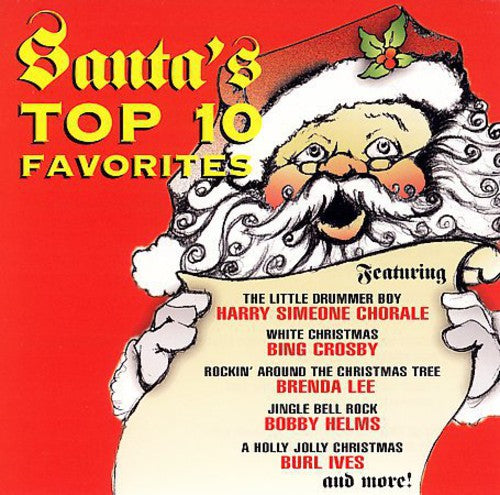 the album cover for Santas Top 10 Favorites - Santa's Top 10 Favorites / Various
