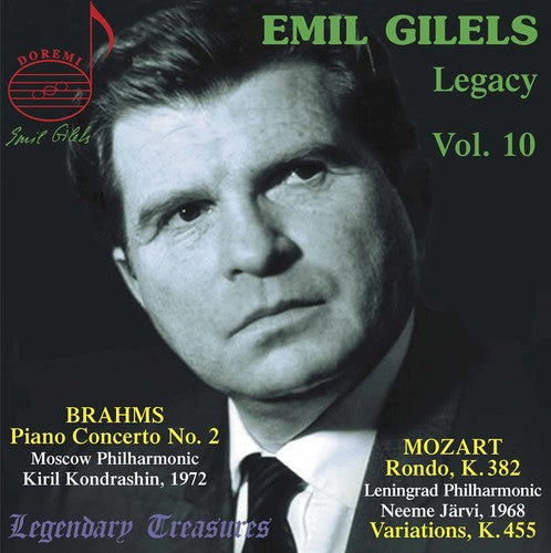 the album cover for Brahms / Emil Gilels - Legacy 10