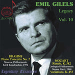 the album cover for Brahms / Emil Gilels - Legacy 10