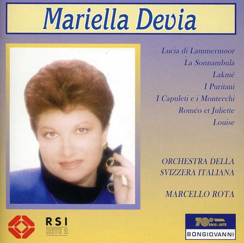 the album cover for MARIELLA DEVIA - Arie Da Opere: Puritani, Lucia, Lakme, Louise, Etc
