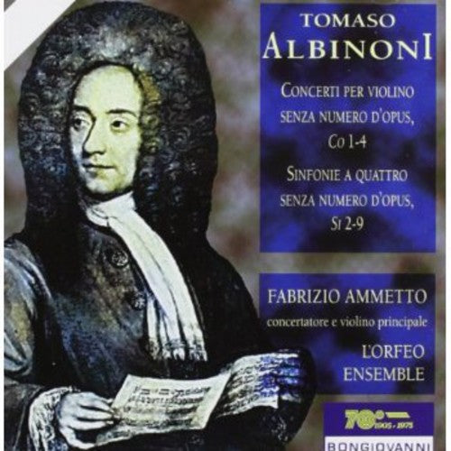 the album cover for L'Orfeo Ensemble - Concerti For Violin / Sinfonia A Quattro