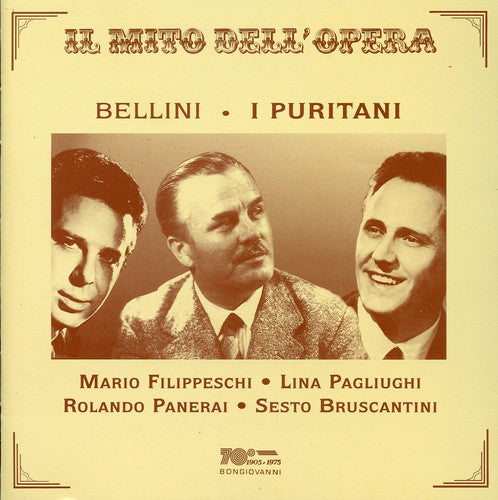 the album cover for Bellini / Filippeschi / Pagliughi / Panerai - I Puritani