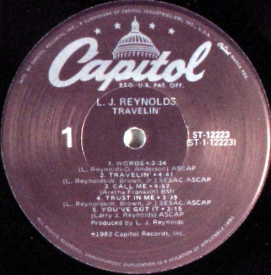 L.J. Reynolds* : Travelin' (LP, Album)