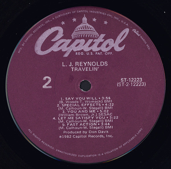 L.J. Reynolds* : Travelin' (LP, Album)