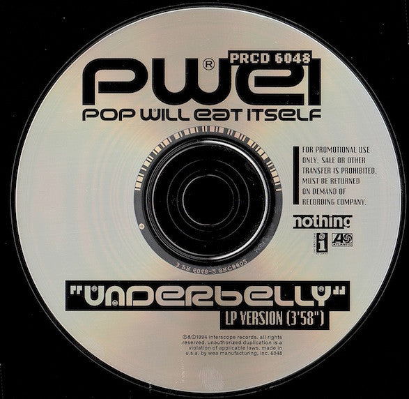 Pop Will Eat Itself : Underbelly (CD, Single, Promo)