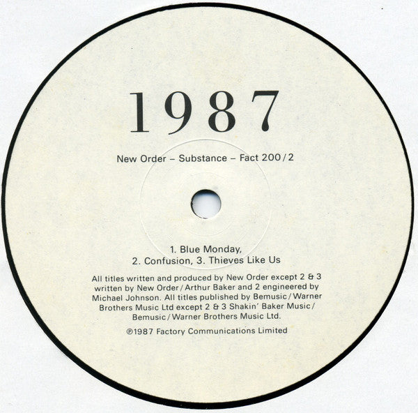 New Order : Substance (2xLP, Comp, Emb)