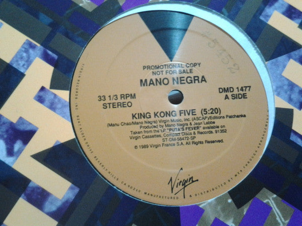 Mano Negra : King Kong Five (12", Promo)