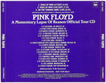Pink Floyd : A Momentary Lapse Of Reason Official Tour CD (CD, Promo)