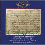 the album cover for Arcadia - Piano Trio No 5