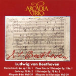 the album cover for Arcadia - Piano Trios