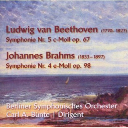 the album cover for Beethoven / Buente / Berliner Sym Orch - Sym No 5 C-Moll Op 67 / Sym No 4