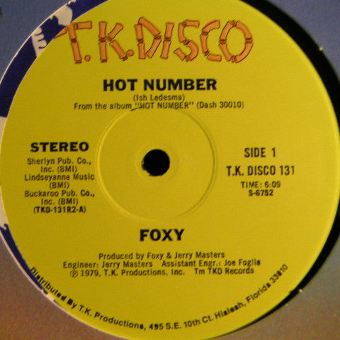 Foxy : Hot Number (12")