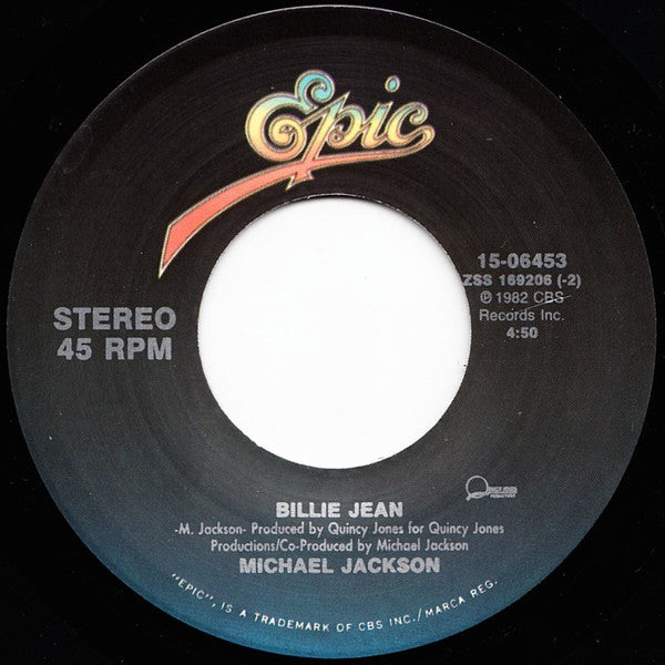 Michael Jackson : Billie Jean / Beat It (7", RE, Car)