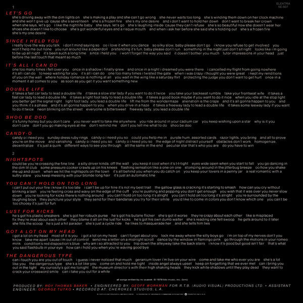 The Cars : Candy-O (LP, Album, Hal)