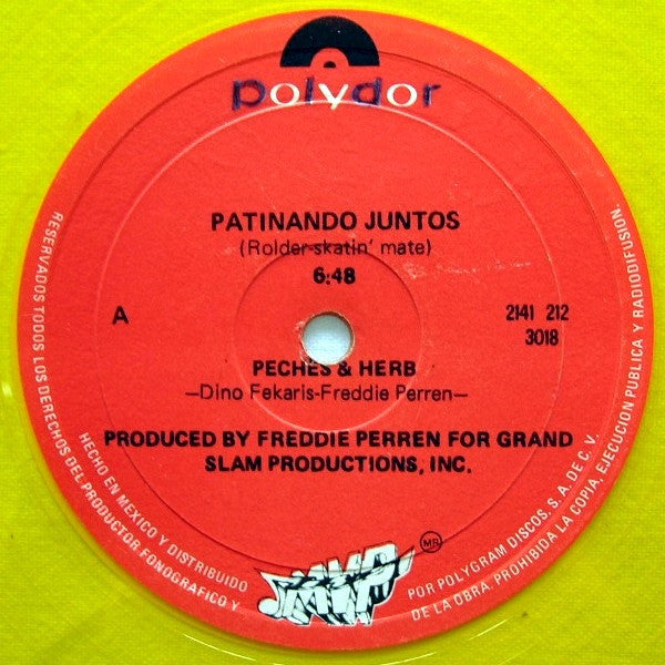 Peaches & Herb : Patinando Juntos = Roller-Skatin' Mate (12", Yel)