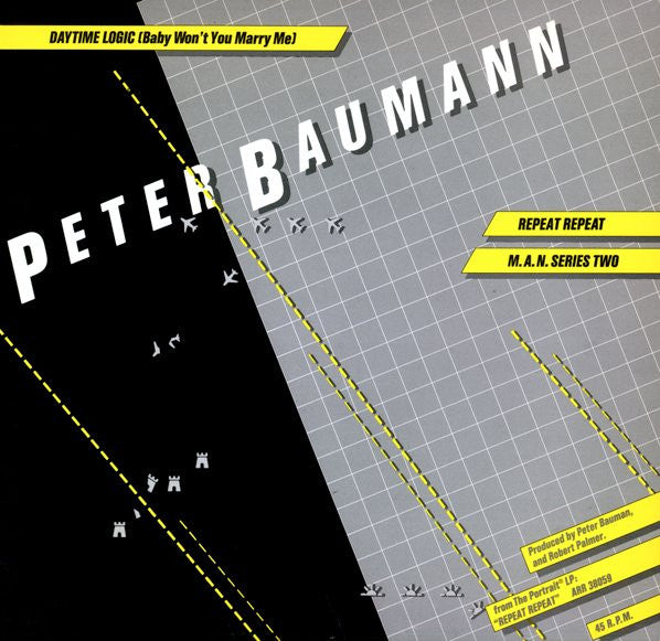 Peter Baumann : Repeat Repeat (12", Promo)