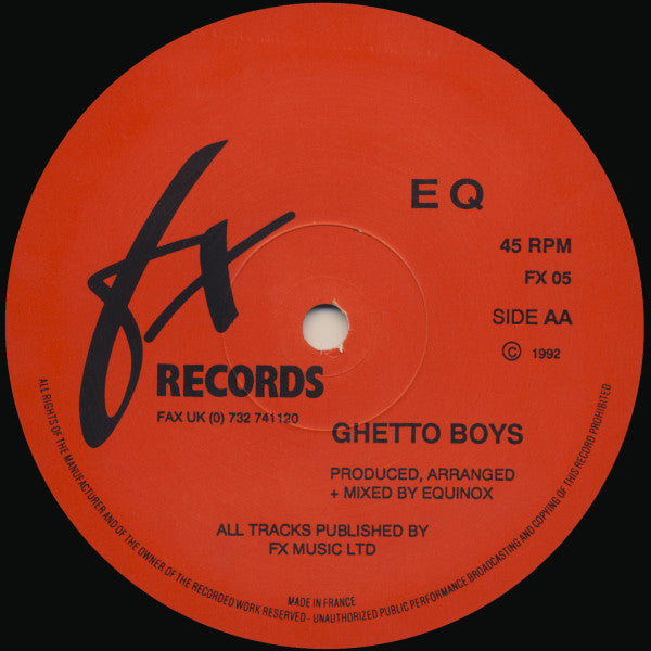 EQ (21) : True Devotion / Ghetto Boys (12")
