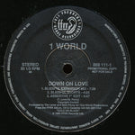 1 World : Down On Love (12", Promo)