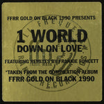 1 World : Down On Love (12", Promo)